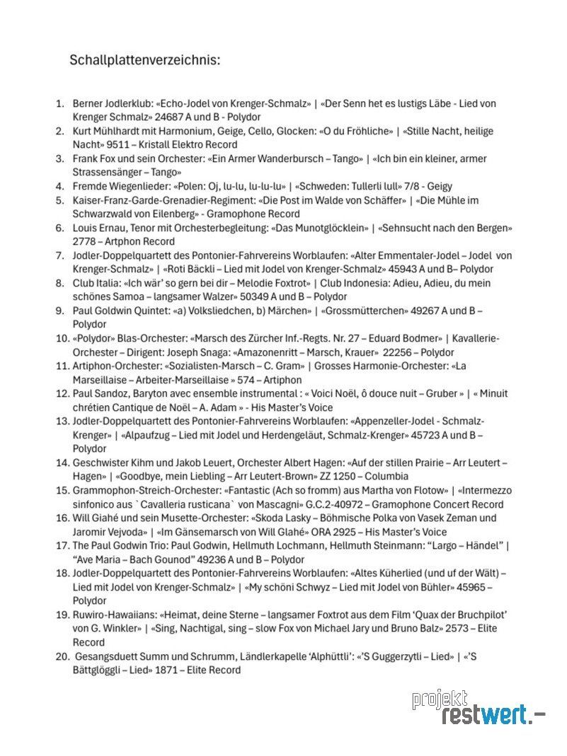 Plattenspieler: Koffergrammophon inkl. 20 Schallplatten von ODEON – Gebraucht aus Bülach von restwert_buelach 8