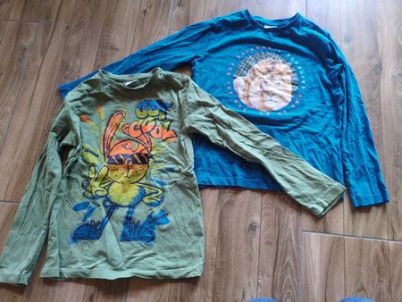 2 Jungen Pullover Langarmshirt 128/134 S.Oliver Löwe