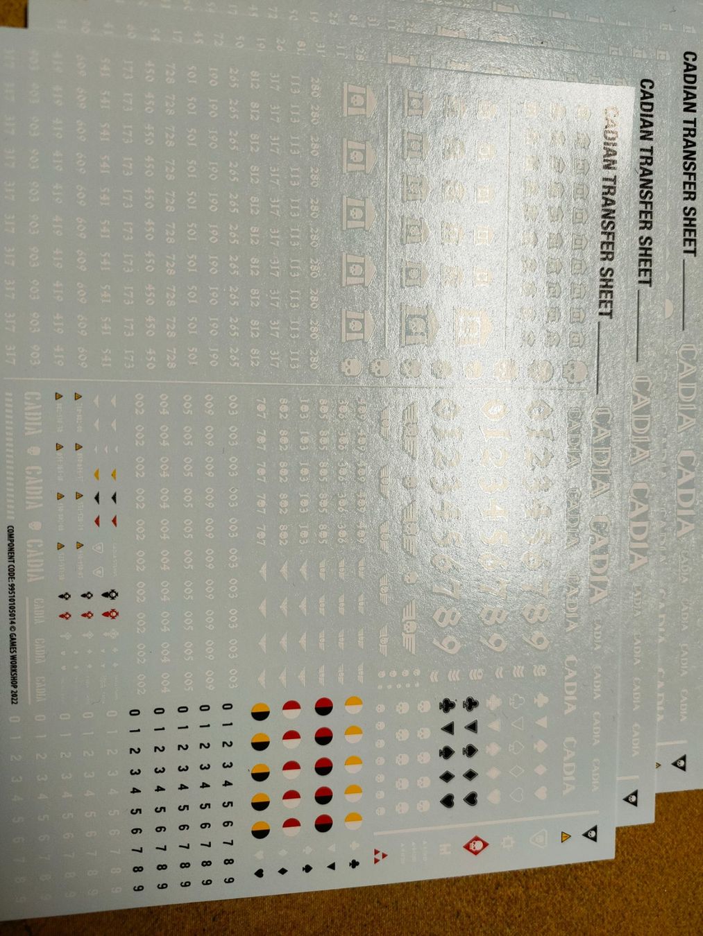 Kit di modellismo & Modellini statici: Warhammer Astra Militarum Cadia 1 Transfersheet – Nuovo (secondo la descrizione) da Baden venduto da Araneus