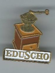 Plaketten & Abzeichen: "Eduscho" Kaffeemühle Pin – Gebraucht aus Zürich von t24_de