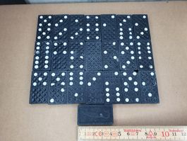 Vintage Domino Set, unkomplett, mit Echsemotiv 🐊