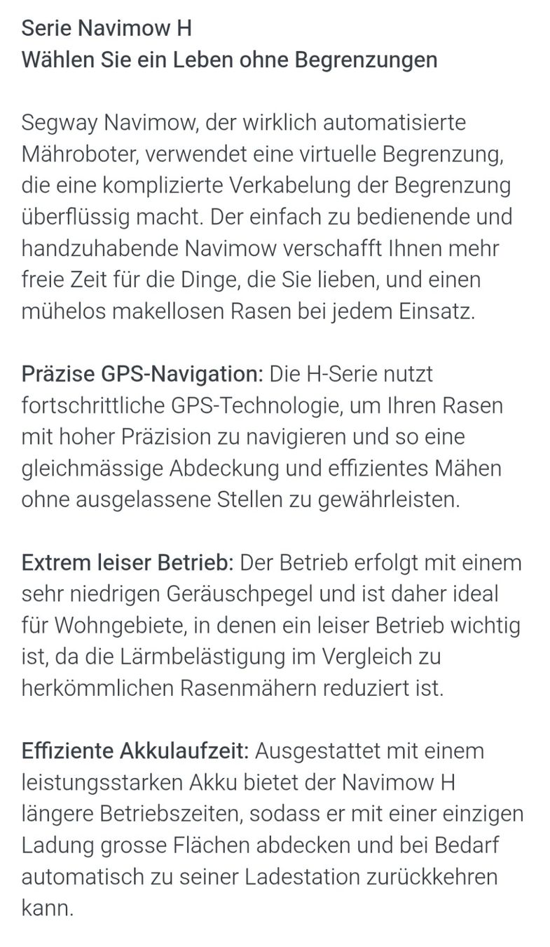 Tagliaerba: Segway Navimow Mähroboter NEU – Nuovo e nell'imballaggio originale da Münchenbuchsee venduto da duc940 3