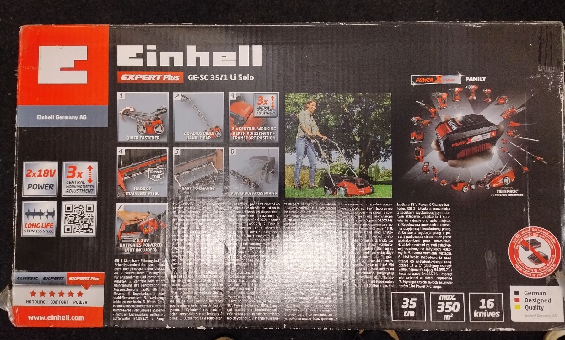 Einhell Bodenbearbeitungsgeräte: Einhell Akku-Vertikutierer neu – Neu und originalverpackt aus Gross von tho_8nxw 1
