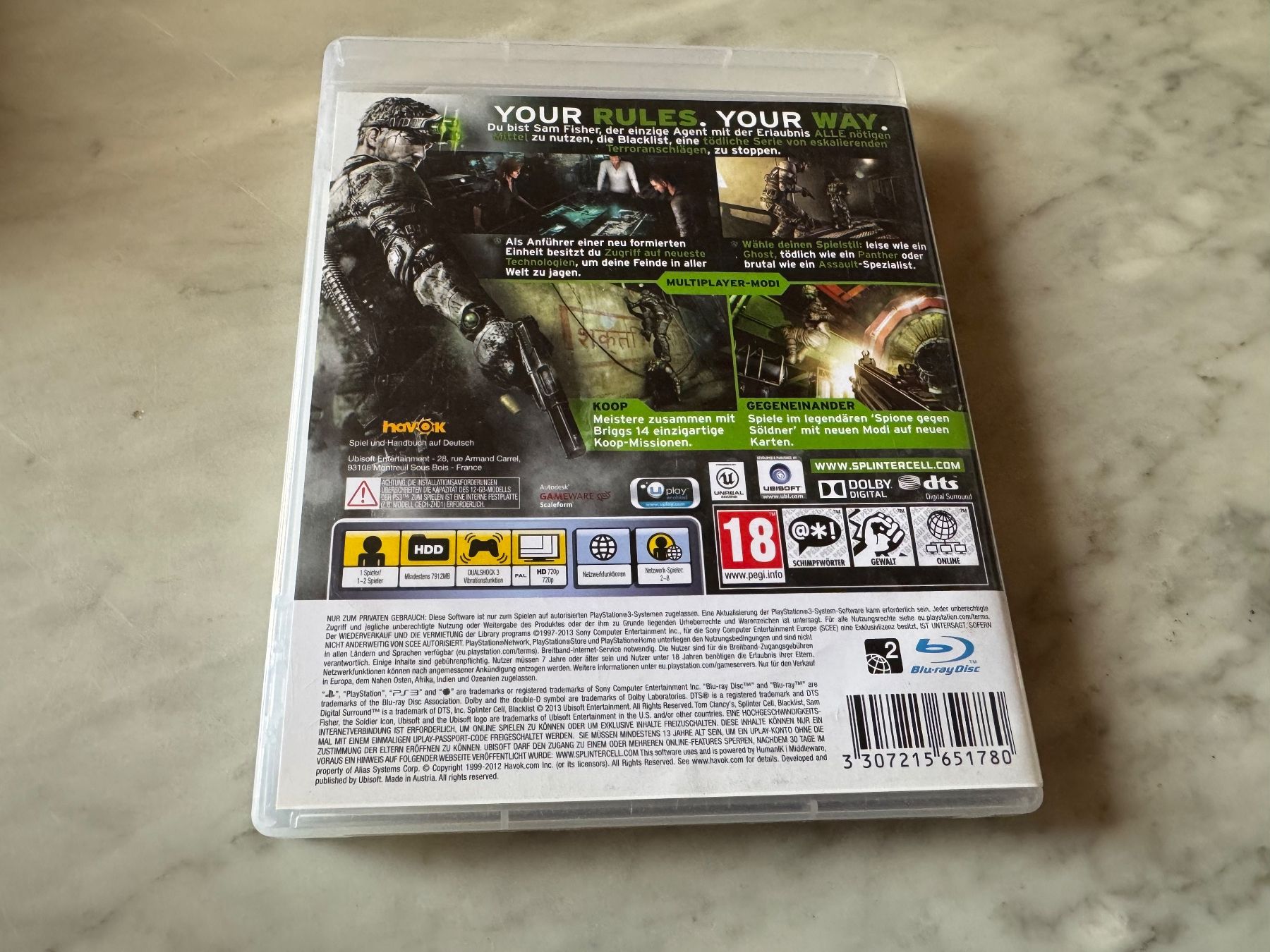 Sony Giochi: SPLINTER CELL BLACKLIST SPIEL FÜR PS3 – Usato da hägendorf venduto da twilightprincess 2