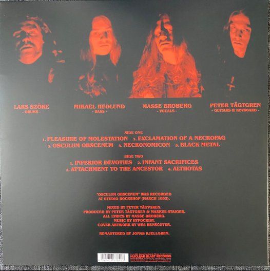 Dischi in vinile: Vinyle Hypocrisy Osculum Obscenum LP LIMITED EDITION – Nuovo (secondo la descrizione) da Etoy venduto da vin_hss9 2