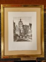 Ernst Geissendorfer – Original Radierung Rothenburg