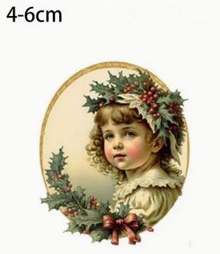Aufkleber: Nostalgische Weihnachtssticker, Vintage, 12 Stk. Set 2 – Neu und originalverpackt aus Zollikofen von Blackie 1