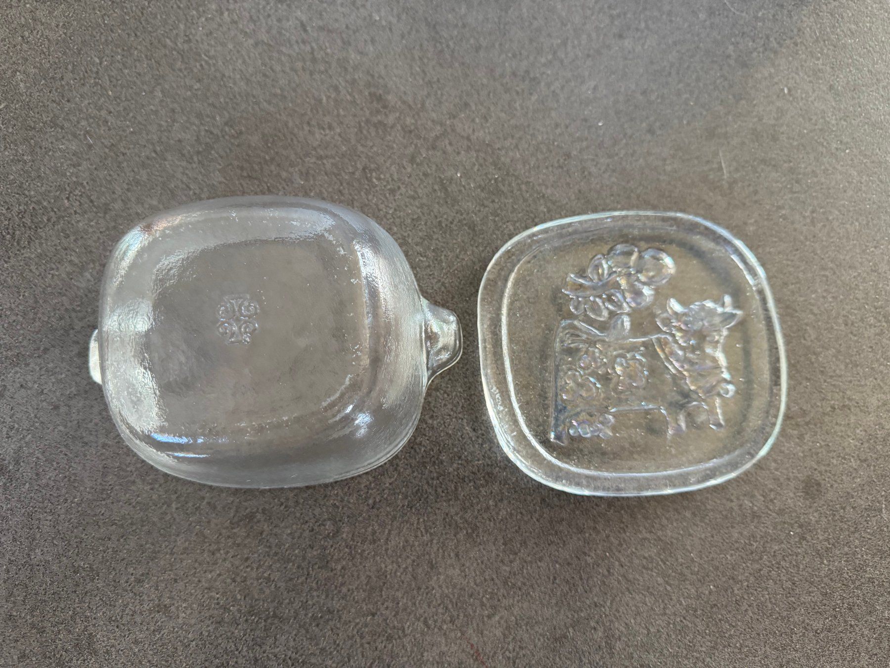 Glasi Hergiswil Bicchieri: Glasi Hergiswil Glasdose mit Deckel "OLMA" – Usato da Fribourg venduto da tschjoly 5