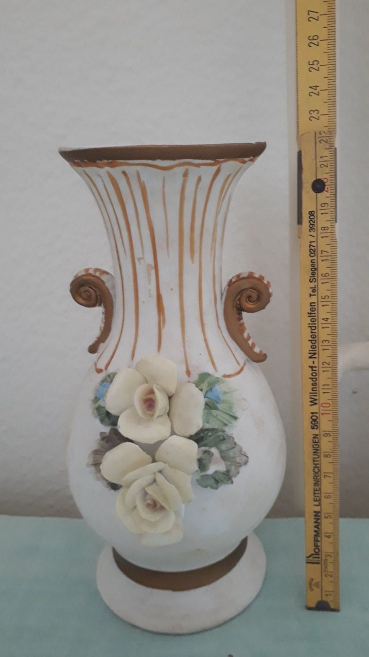 Vasi & Recipienti: Vase mit Blumendekor – Usato da Zürich venduto da wildflower26 8