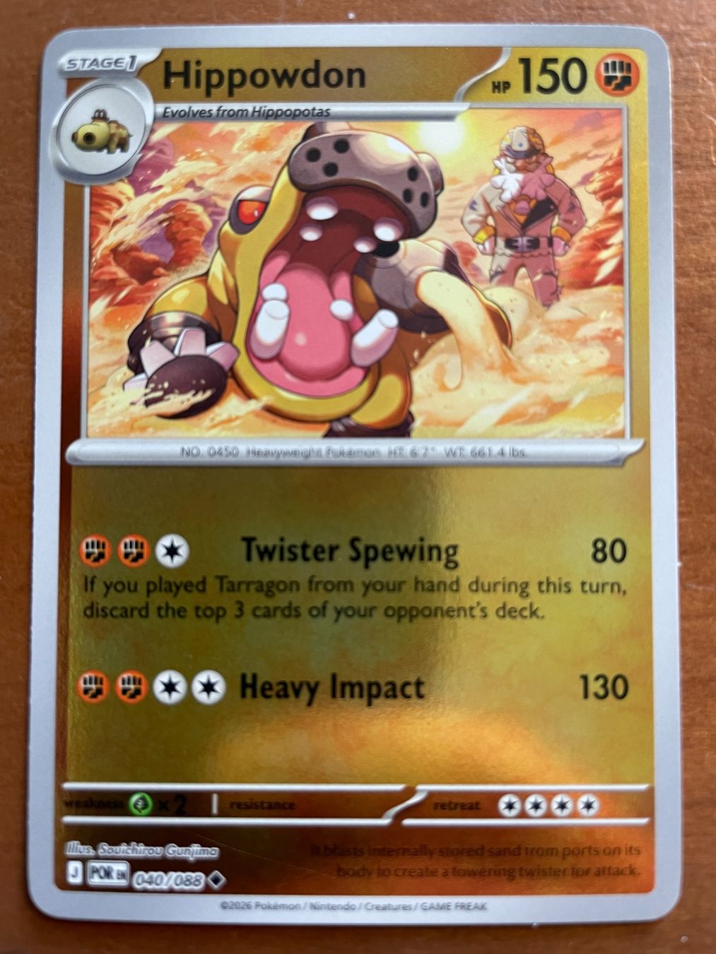 Pokémon Carte collezionabili: Pokemon Hippowdon Reverse (Versand gratis) – Nuovo (secondo la descrizione) da Chur venduto da Angerson