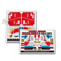 Ersatzsticker für LEGO® Set 42098 – Autotransporter