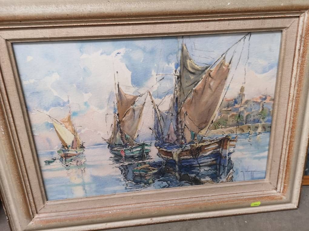 Dipinti: Aquarelle signée georges Chappuis – Usato da Neuchatel venduto da sckkj 3