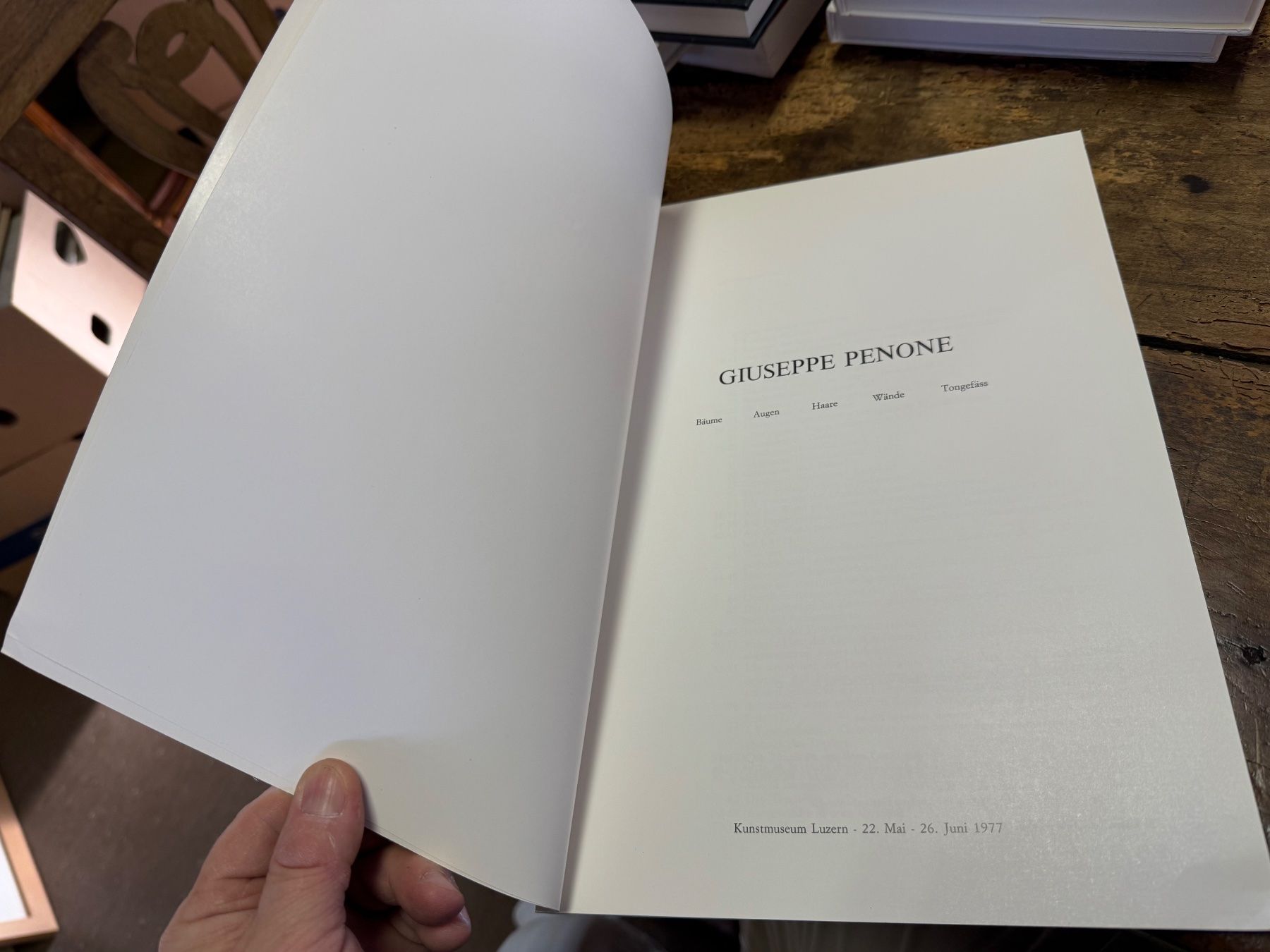 Libri: Giuseppe PENONE – Usato da Bern venduto da Jwpm66 1