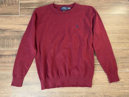 Ralph Lauren Polo Pullover / Langarm Custom Fit rot Gr. M