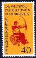 WELTSPIELE DER GELÄHMTEN 1972 ** POSTFRISCH ** - JJ8
