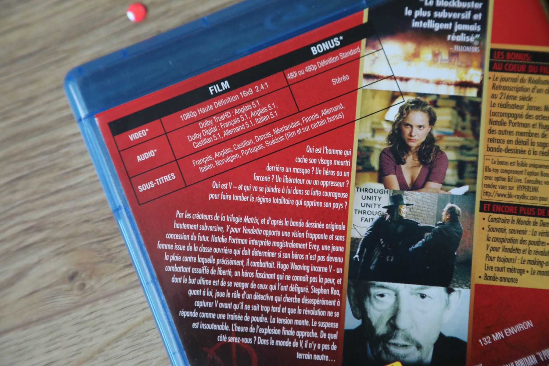 Tutti i DVDs: Bluray       V POUR VENDETTA          Français Anglais – Usato da Porrentruy venduto da tupatup 5