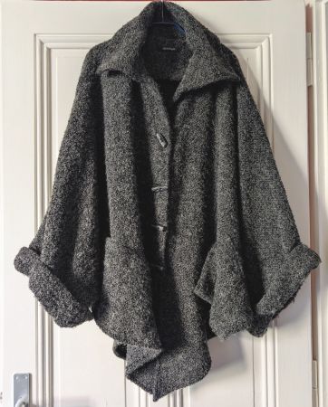 NIEDERBERGER : Veste en laine gris foncé Lagenlook TU
