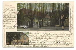 Gruss aus Riehen (BS) 2 Bilder: Taubstummen-Anstalt - 1908