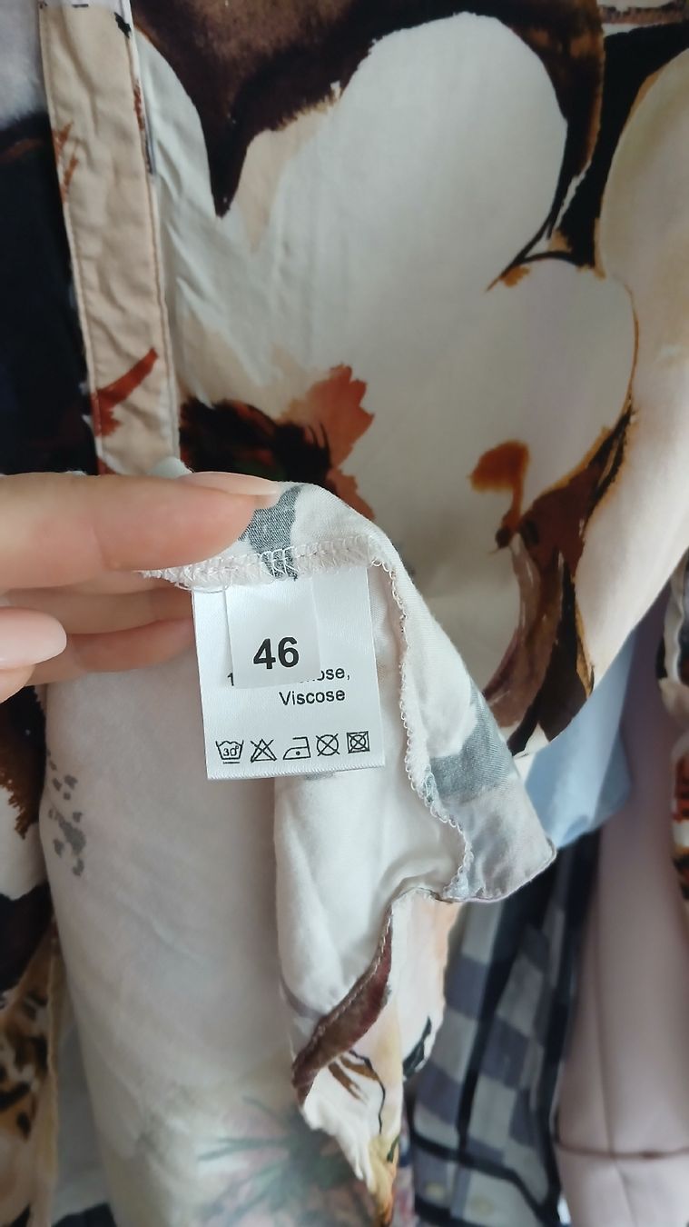 Camicette: Sani Blu Bluse aus Viskose, Gr 46 – Usato da Beinwil am See venduto da Superchance 3