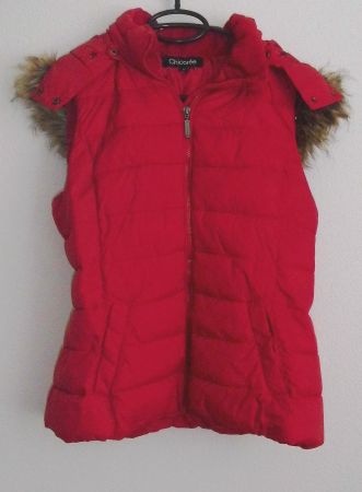 Stepp - Gilet wattiert mit Kapuze, Rot, Gr. M/L * Chicorée *