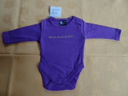 NEUER Body lila "Manne stönd uf mich" Gr. 50/56 - 260748