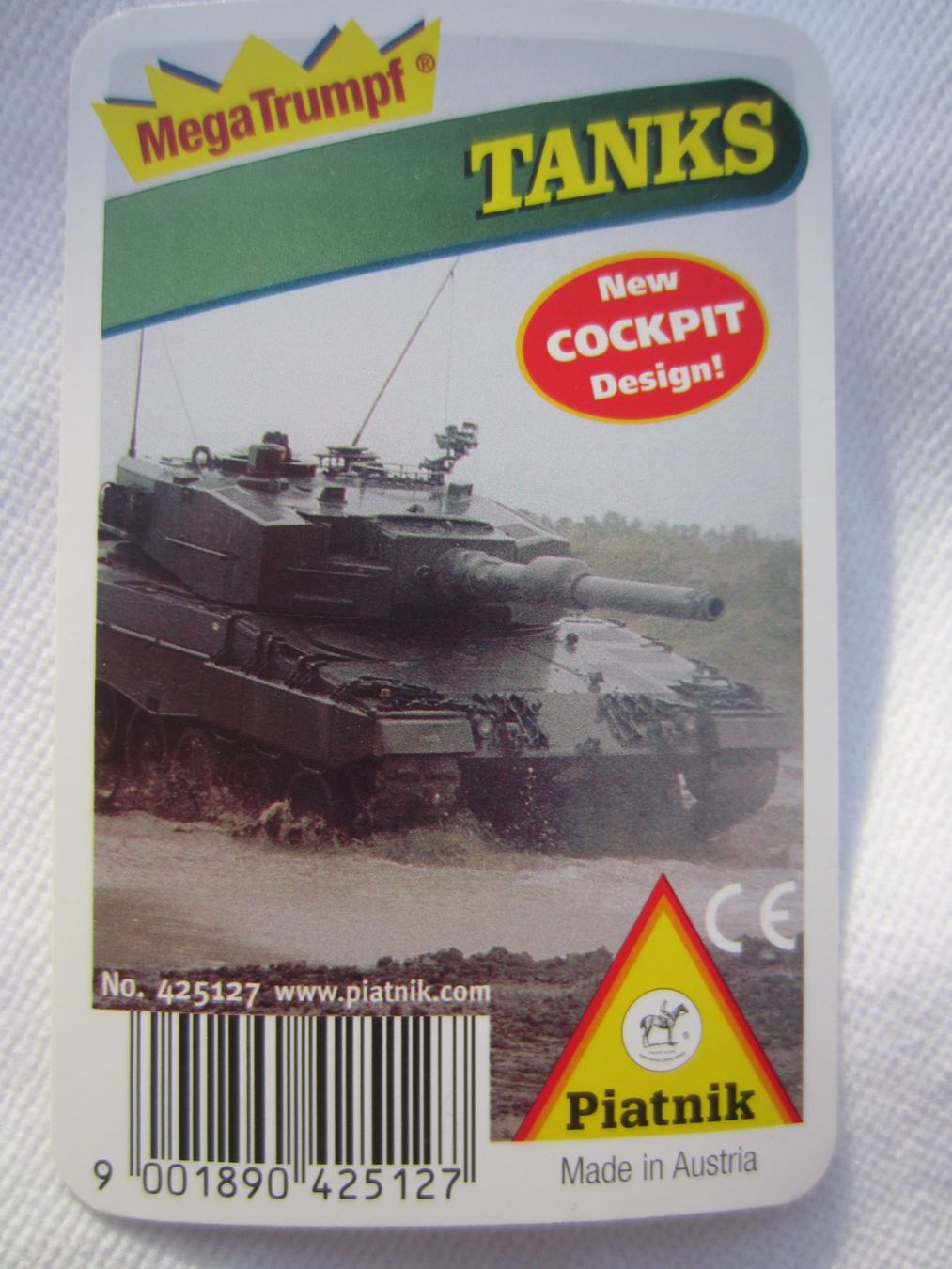 Giochi: QUARTETT TANKS PIATNIK SPIELKARTEN Fabrikneu – Nuovo e nell'imballaggio originale da Sursee venduto da Tschiger