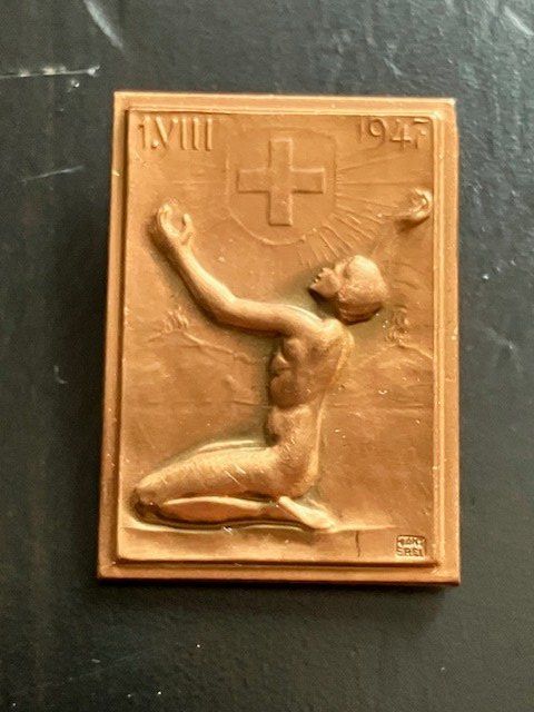 Medaglie: 1. August-Abzeichen - Jahr 1947 – Usato da zuchwil venduto da Heureka11