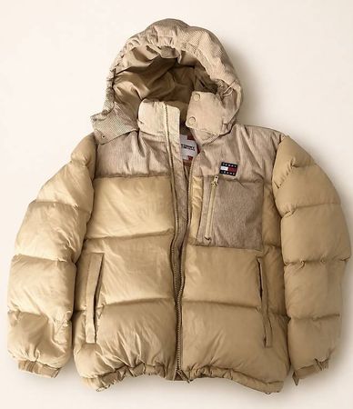 Blouson Tommy Jeans Alaska Puffer beige taille XL