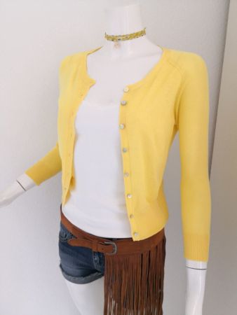 🤩MANGO STRICK-JACKE KURZ GELB NEUWERTIG & GUCCI P.