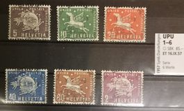 4281) 1-6, Ämtermarken UPU, ET Vollstempel Kt. 85.-