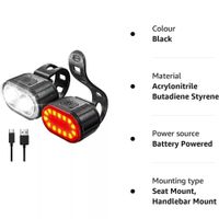 AKKU Fahrradlicht Led Set Velo beleuchtung Front+Rück lampe
