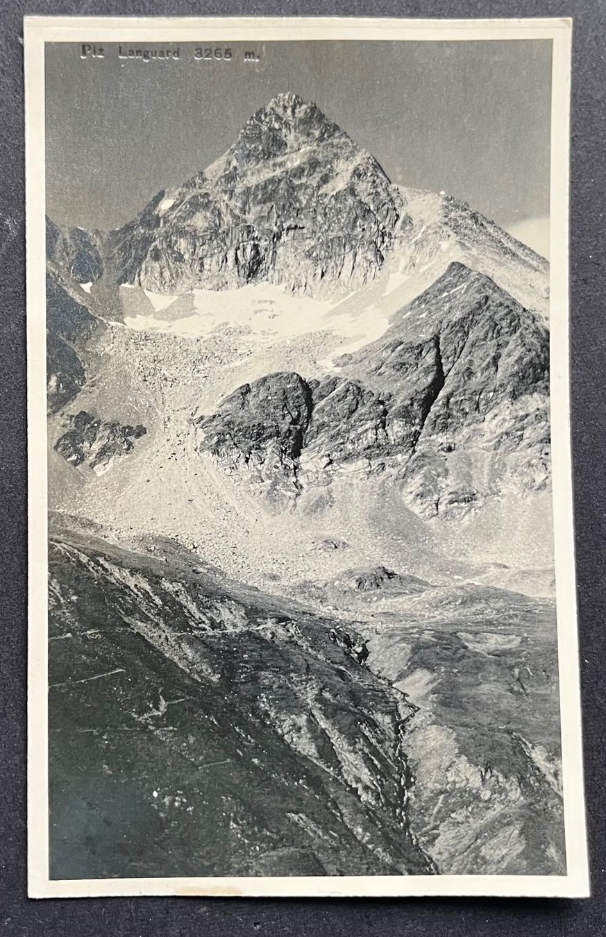 Cartoline postali: Piz Languard, Stempel Berghaus ca. 1930 – Usato da Ostermundigen venduto da DaxKarten-75