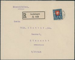 1922 - Pro Juventute - R Brief - EF - Luchsingen GL