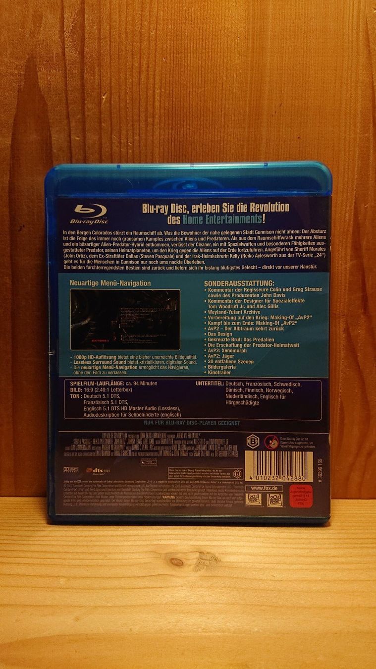 Alle DVDs: ALIENS VS PREDATOR 2 auf Blu-Ray – Gebraucht aus Wilderswil von  1