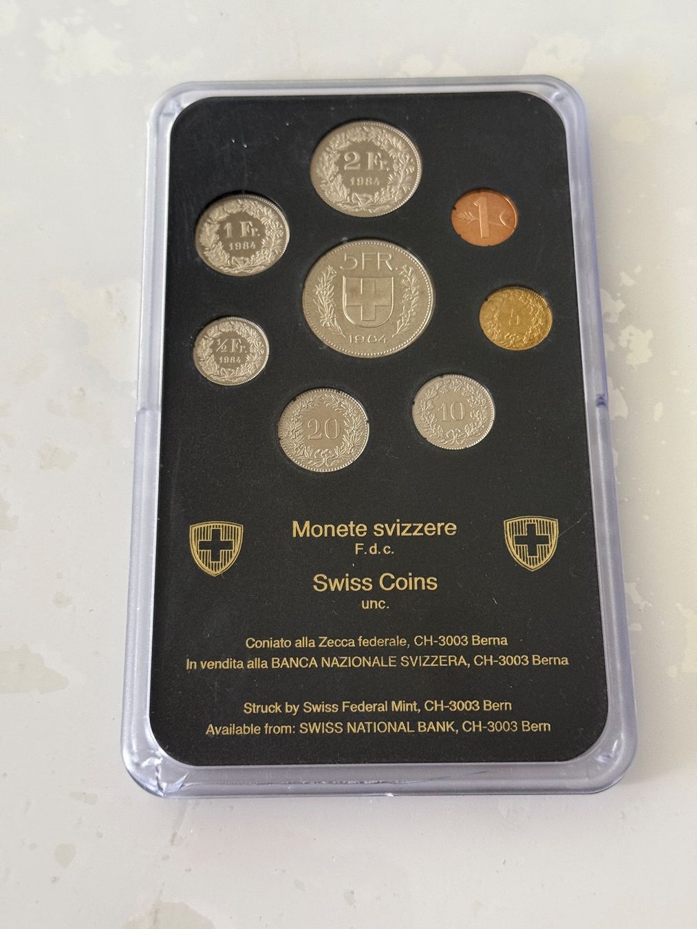 Tutti le monete: Schweizer Münzsatz 1984  Stempelglanz – Usato da Wallisellen venduto da SWISS_SILVER1 1