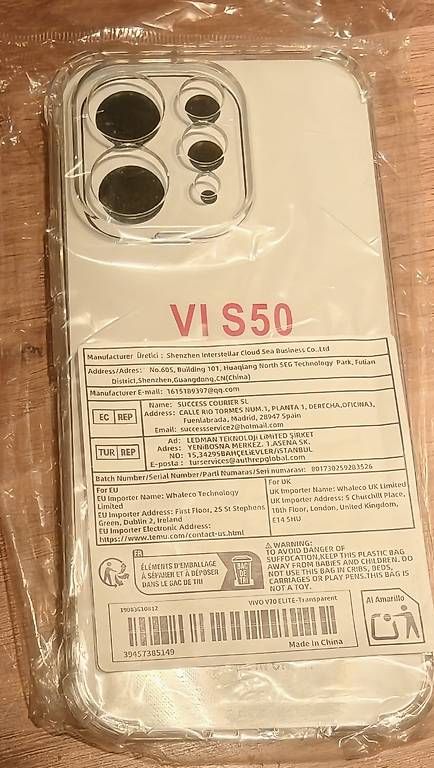 Cover & Protezioni schermo: Transparent Case zu Vivo V70 – Usato da St. Gallen venduto da Benefit02 1