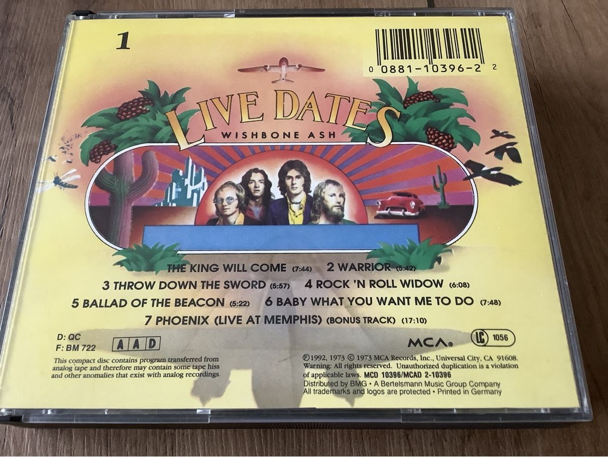 CD: Wishbone Ash Live Dates Doppel-CD – Usato da herzogenbuchsee venduto da HIFIANER