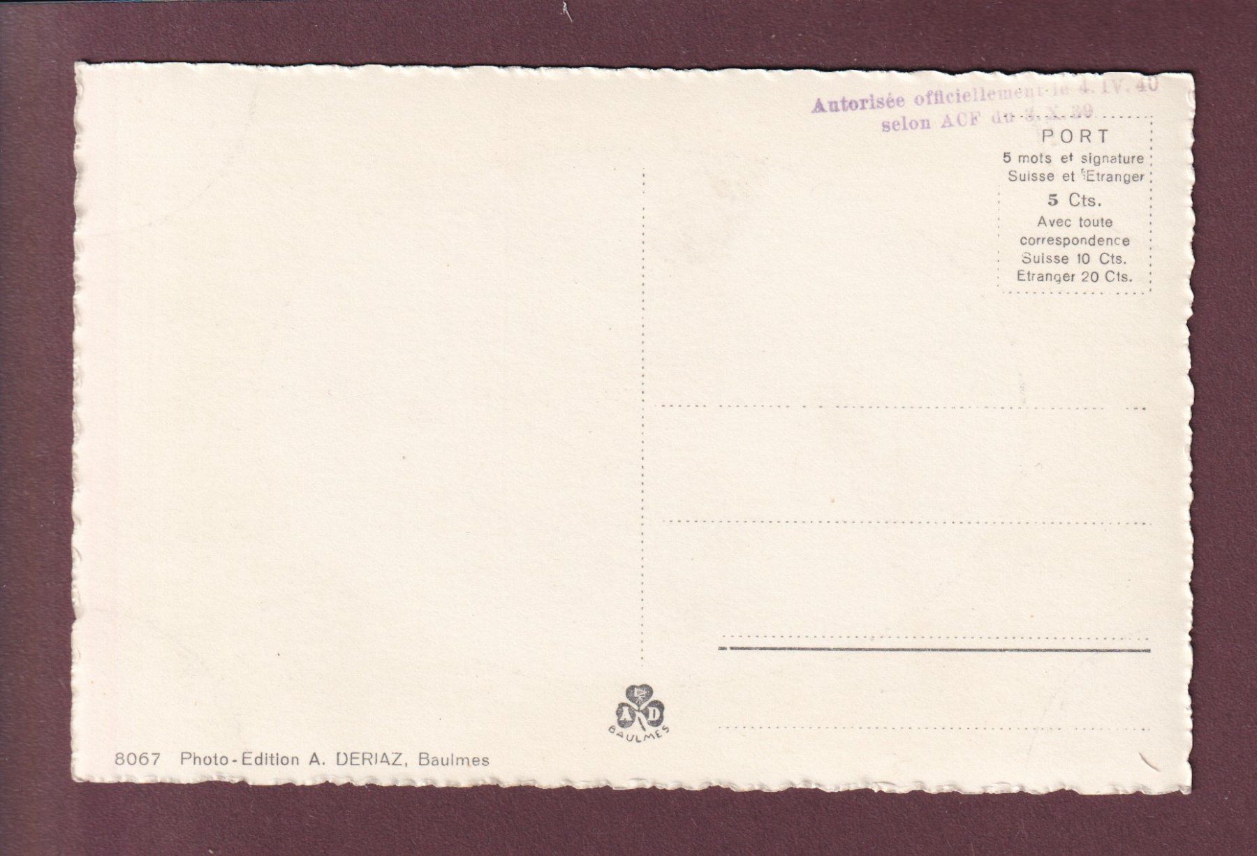 Cartoline postali: CHAMPERY - Dents du Midi – Usato da Pully venduto da nicecards 1