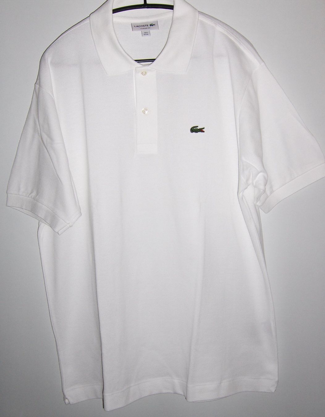 Lacoste Magliette Polo: Lacoste Poloshirt weiss Grösse XL – Usato da Dübendorf venduto da mar_85sd 7