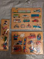 Lot de 3 puzzles en bois pour enfants - Simplex