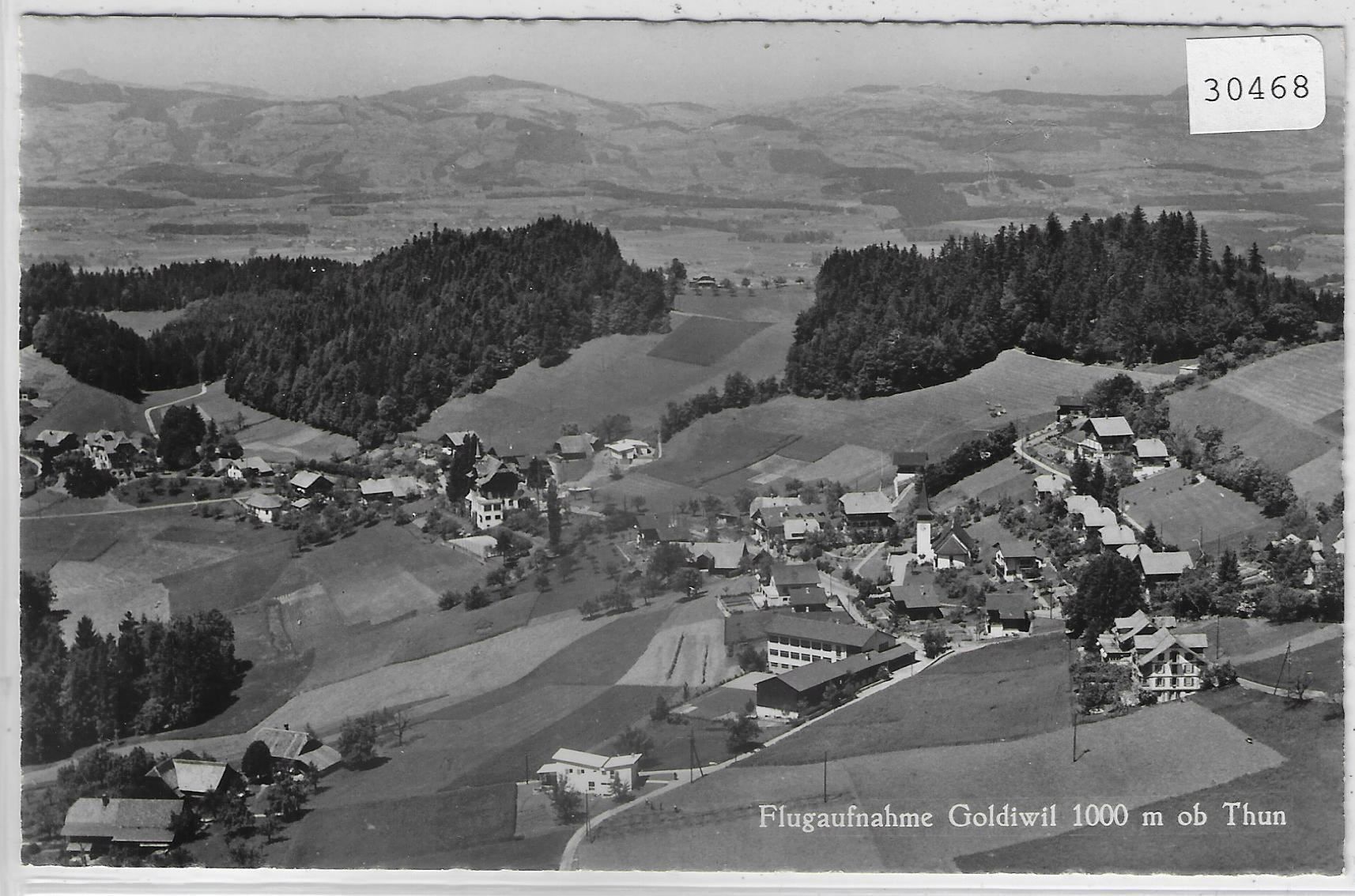 Ansichtskarten: Flugaufnahme Goldiwil ob Thun – Gebraucht aus Ettingen von Kartenplanet