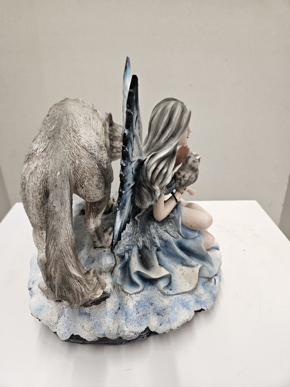Statuette: Elfe mit Wolf und Eule 29x30cm – Nuovo (secondo la descrizione) da Dielsdorf venduto da Kenan997 5