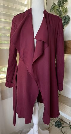 Bordeaux Mantel von Zara  - Grösse S-M