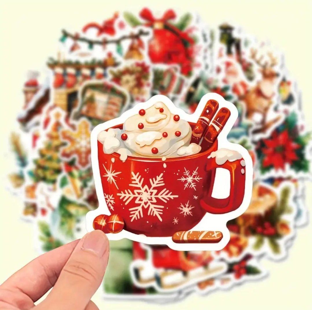 Sticker: 50 Sticker Aufkleber Weihnachten – Nuovo e nell'imballaggio originale da Dintikon venduto da Vexi 1