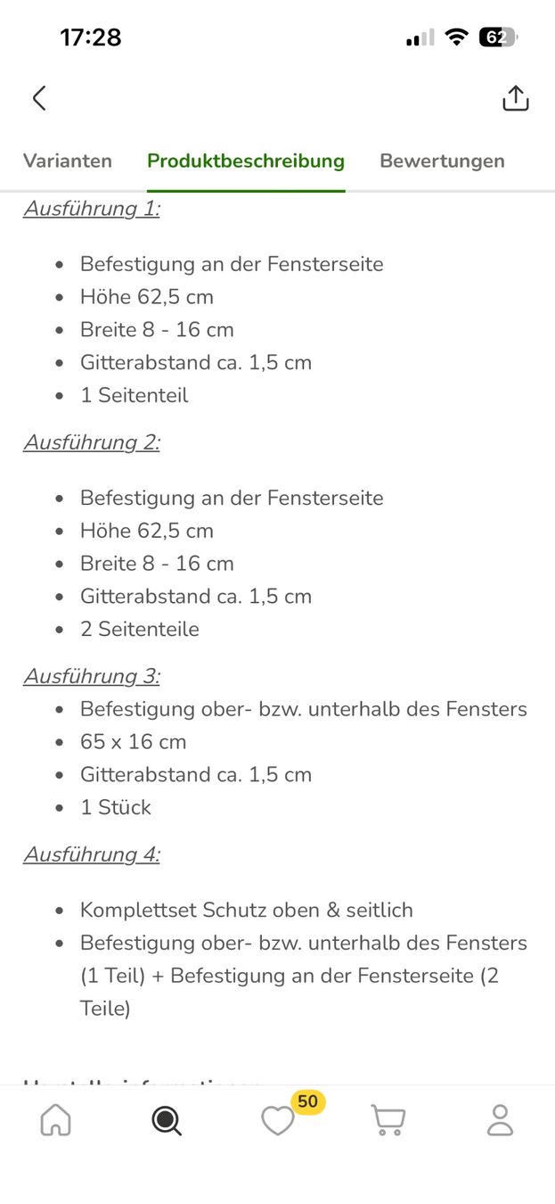 Gattaiole: 2x Kippfenster-Schutzgitter – Usato da Bern venduto da Dafi7 4
