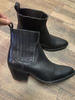 Maje Leder Stiefelette schwarz 36 Topzustand 