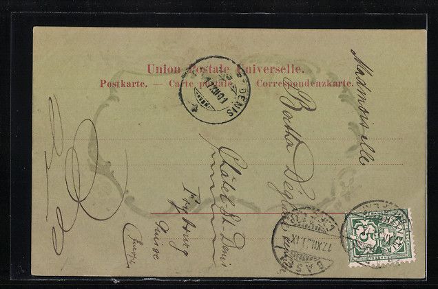 Cartoline postali: AK Basel, Rheinansicht mit Brücke – Usato da Berlin venduto da bartko-reher 1