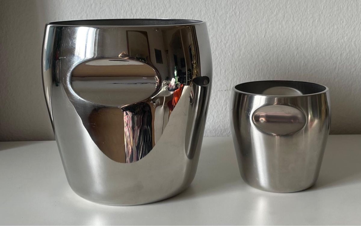 Alessi Sonstiges: Champagnerkühler von ALESSI aus Edelstahl inkl. Eisbehälter – Neu (gemäss Beschreibung) aus Zürich von Calaminta 2