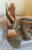 Chaussures femme talon bloc kaki pointure 38 neuves