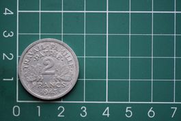 währung francaise 2 francs 1943